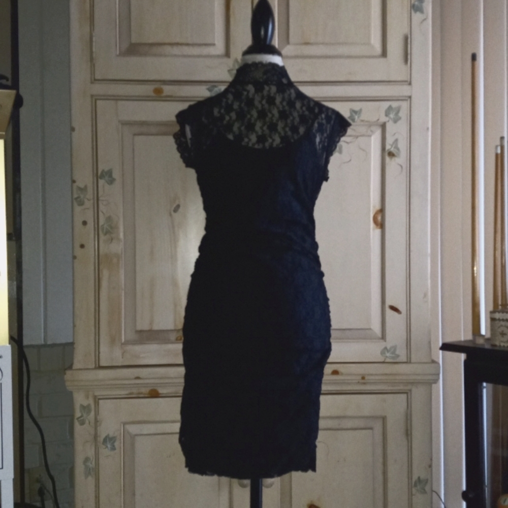 Black Lace Cocktail Dress